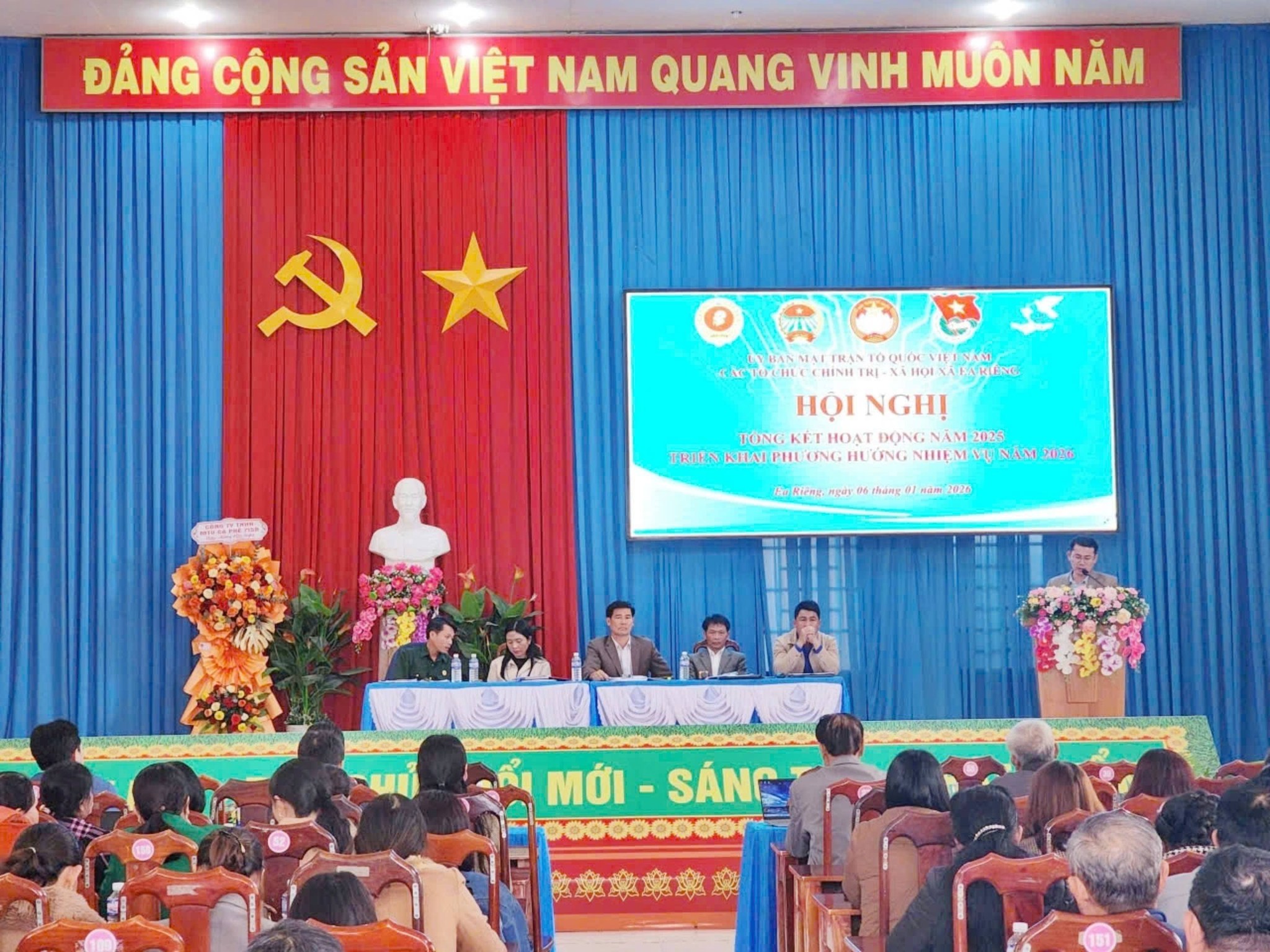 Hội nghị tổng kết công tác Mặt trận và các tổ chức chính trị – xã hội năm 2025, triển khai phương hướng, nhiệm vụ năm 2026